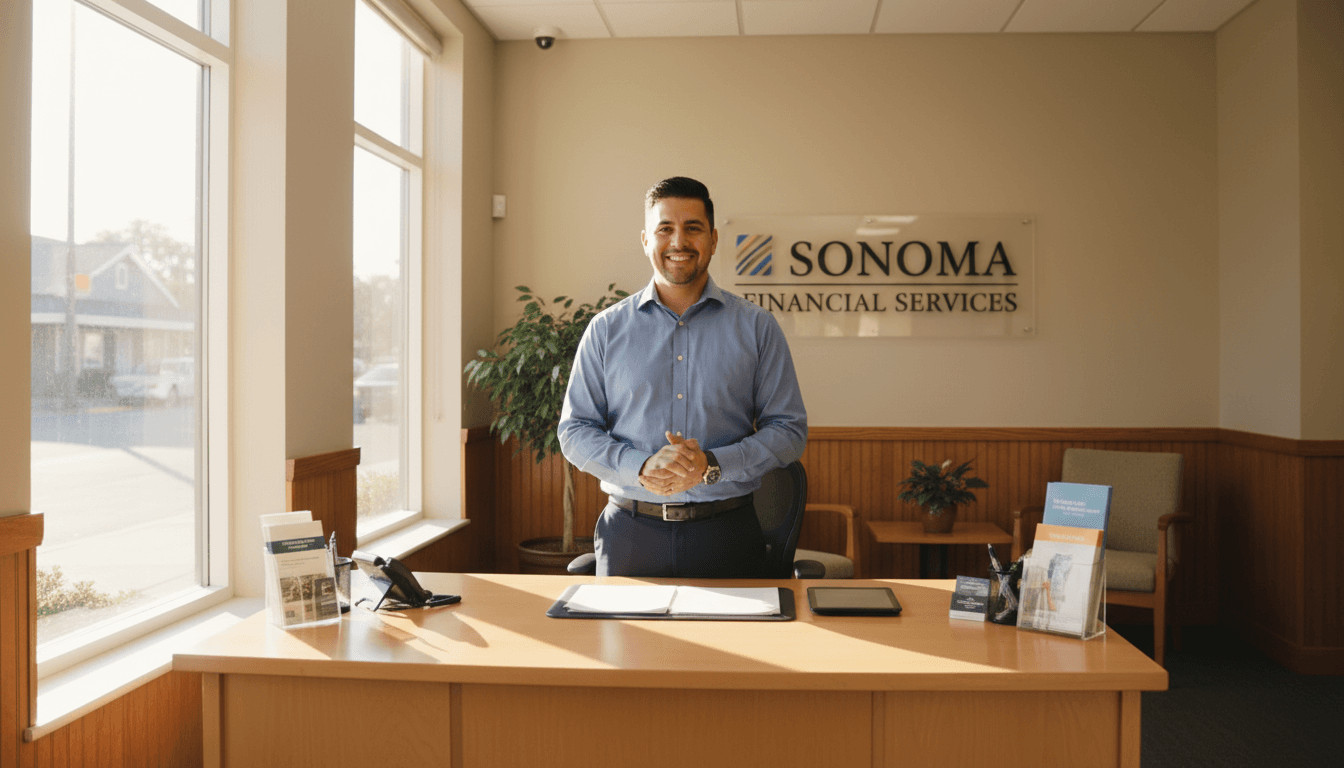 Envios Sonoma service counter with staff member ready to assist customers